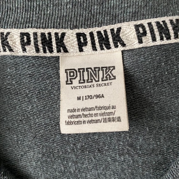 pink quarter zip sweatshirt - Picture 2 of 3